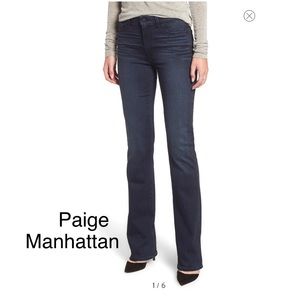 Paige denim Manhattan bootcut jeans